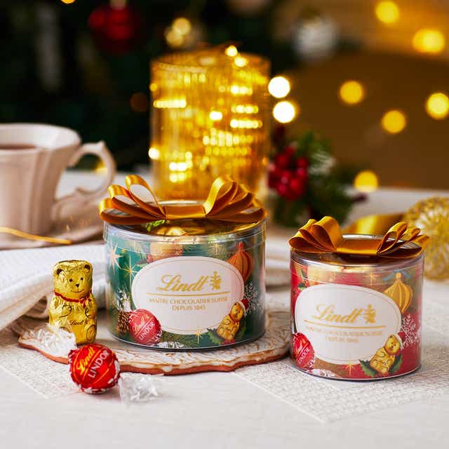 リンツ クリスマス公式Lindt リンツ チョコレート リンドール リボンギフトボックス 16個入 ショッピングバッグS付 スイーツ お