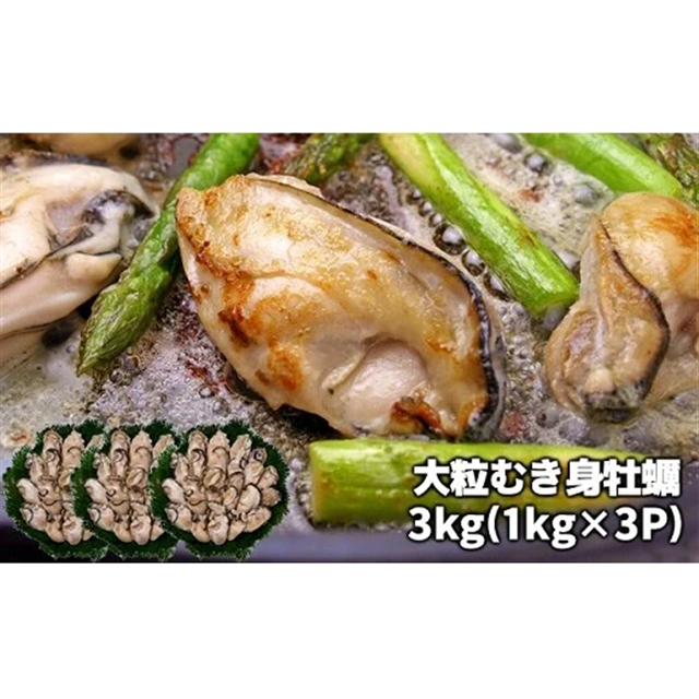 大粒むき身牡蠣 3kg: 千葉県長生村｜JRE MALLふるさと納税