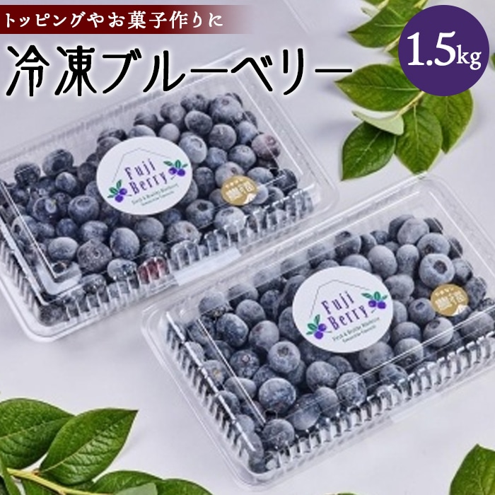 2023年7月～発送／先行受付】Fuji Berry 急速冷凍ブルーベリー1.5kg