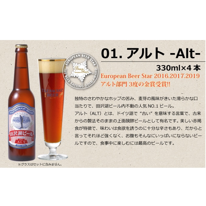 田沢湖ビール6種飲み比べ 24本セット: 秋田県仙北市｜JRE MALLふるさと納税