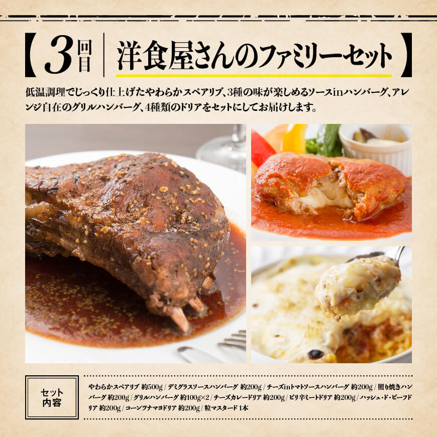 ６ヶ月定期便】洋食屋さんのおいしいおかずセット 鶏肉 牛肉 豚肉 加工品 おかず 惣菜: 宮崎県川南町｜JRE MALLふるさと納税