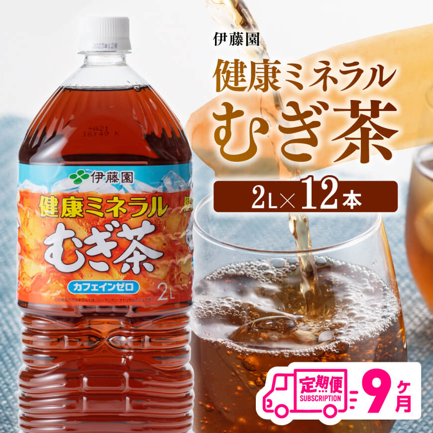 12ケ月定期便 伊藤園 健康ミネラルむぎ茶2l 6本 2ケースpet お茶 飲料 麦茶 定期便 宮崎県川南町 Jre Mallふるさと納税