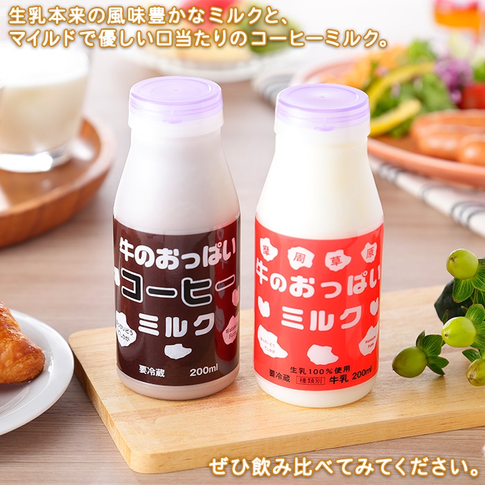 787.牛のおっぱいミルク 5本 コーヒー 5本 計10本 飲み比べ セット 牛乳 生乳 ミルク 牛 酪農 飲料 しぼりたて コーヒー 珈琲  お取り寄せ ギフト 渡辺体験牧場 北海道 弟子屈町: 北海道弟子屈町｜JRE MALLふるさと納税