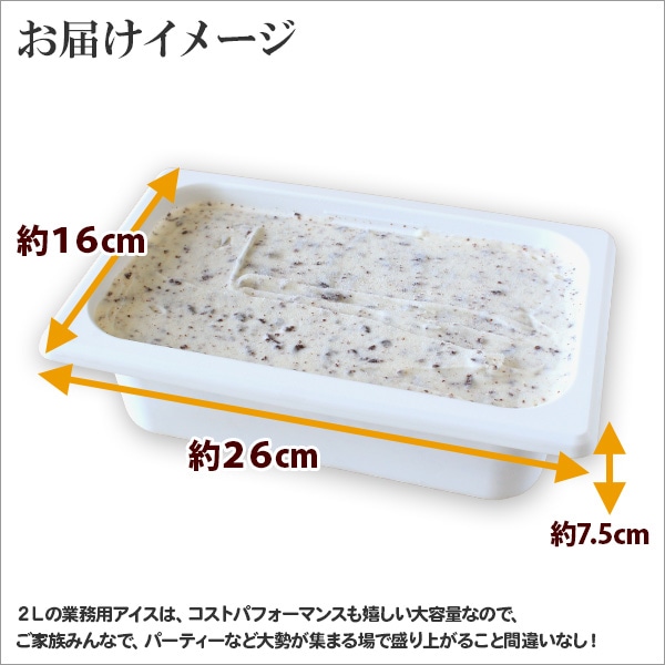 598.アイスクリーム チョコチップ ジェラート チョコ 業務用 2リットル 2L アイス 大容量 手作り 北海道 弟子屈町: 北海道弟子屈町｜JRE  MALLふるさと納税