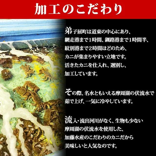 1304. ボイル花咲蟹姿 600g 食べ方ガイド・専用ハサミ付 カニ かに 蟹