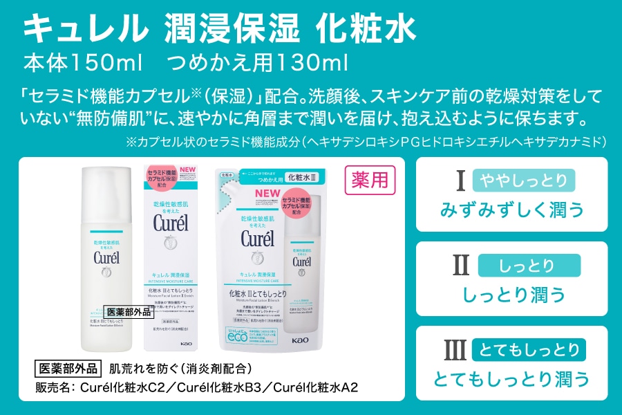 定期便3ヶ月 花王 キュレル 湿潤保湿 化粧水I ややしっとり【 化粧品