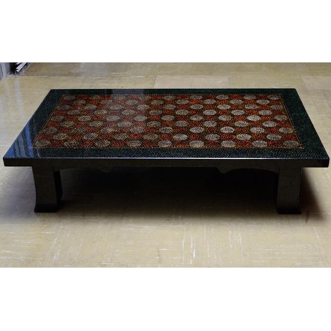 津軽塗 伝統工芸 螺鈿細工 テーブル 座卓 - センターテーブル