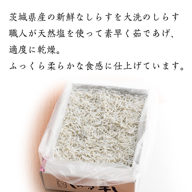 ふるさと納税 定期便 しらす干し (1kg×10か月) 天然 ふっくら 大洗