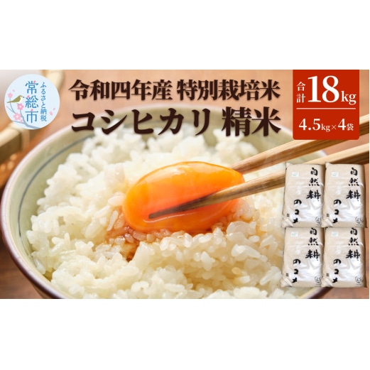令和四年産特別栽培米コシヒカリ18.0kg（4.5kg×4袋）精米: 茨城県常総 ...