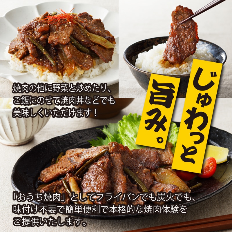 秘伝の極旨タレ漬け 牛肉 焼肉セット（野菜入り）2人前 500g（250g×2）ミスジ ザブトン 焼き肉 希少部位 2種 赤身 小分け 焼くだけ 簡単  期間限定: 大阪府泉佐野市｜JRE MALLふるさと納税