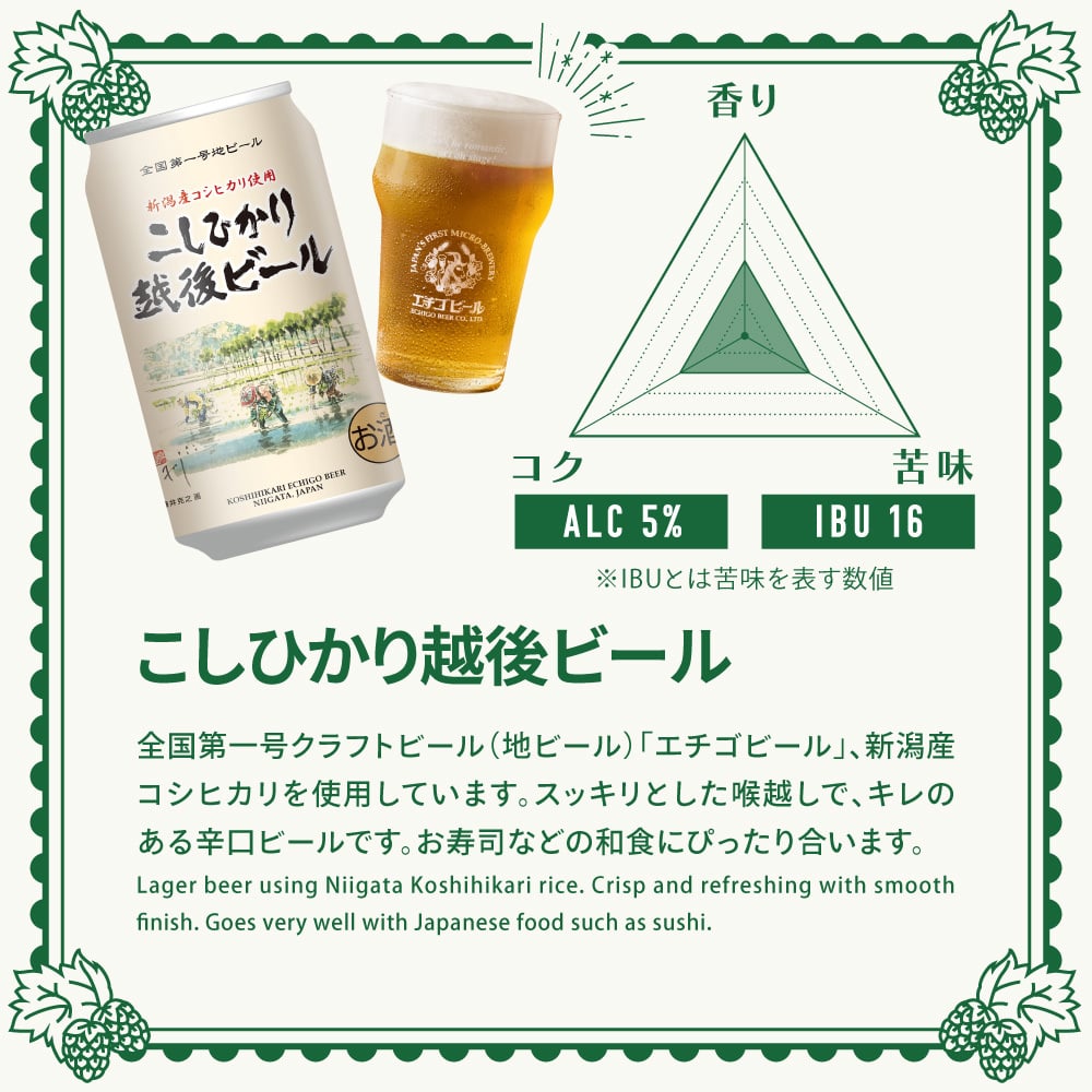 定期便3ヶ月】エチゴビール【1ヶ月目】こしひかり越後ビール350ml缶×12本【2ヶ月目】のんびりふんわり白ビール350ml缶×12本 【3ヶ月目】エレガントブロンド350ml缶×12本: 新潟県新潟市｜JRE MALLふるさと納税