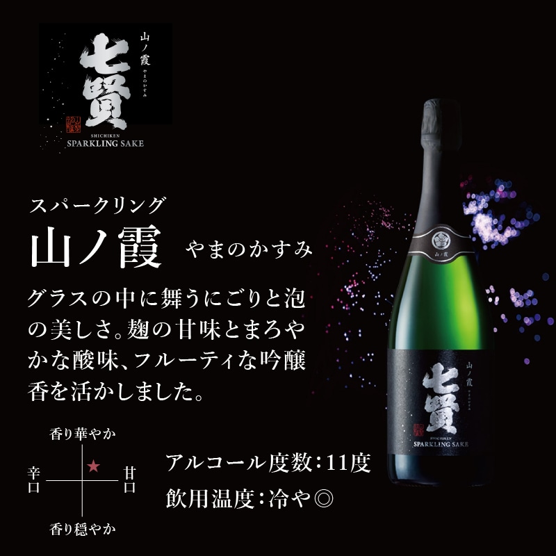 ふるさと納税】 【七賢】 日本酒 スパークリング 飲み比べ 720ml×2本