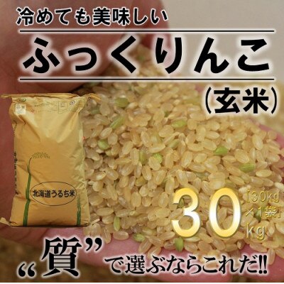 新米先行受付・令和5年産】ふかがわまい「ふっくりんこ玄米」30kg <10