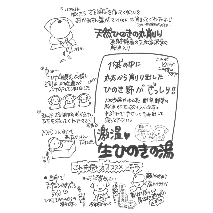 生ひのきの湯 入浴剤 62g×2包／宇陀薬狩郷 奥飛騨温泉郷 コラボ商品