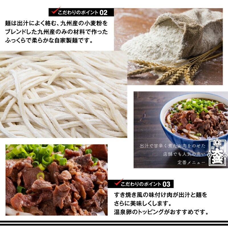 大盛うどん＞肉うどん 冷凍なま麺 5食セット_M253-002: 宮崎県宮崎市