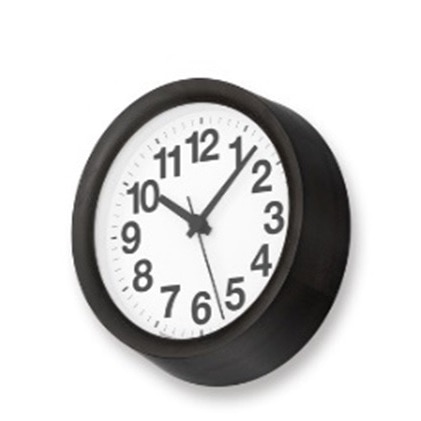 Clock A Small / ブラック（YK15-03 BK）Lemnos レムノス 時計: 富山県