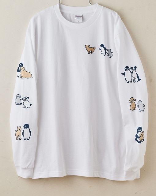 Suicaのペンギン ロングTシャツ(犬と一緒・M)(Mサイズ): TRAINIART JRE 