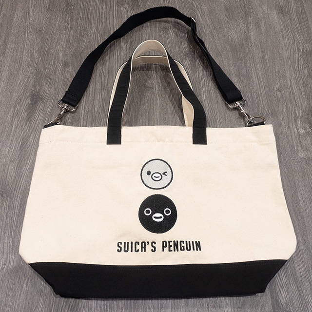 Suicaのペンギン 刺繍ベルト付きバッグ（フェイス）: TRAINIART JRE MALL店｜JRE MALL