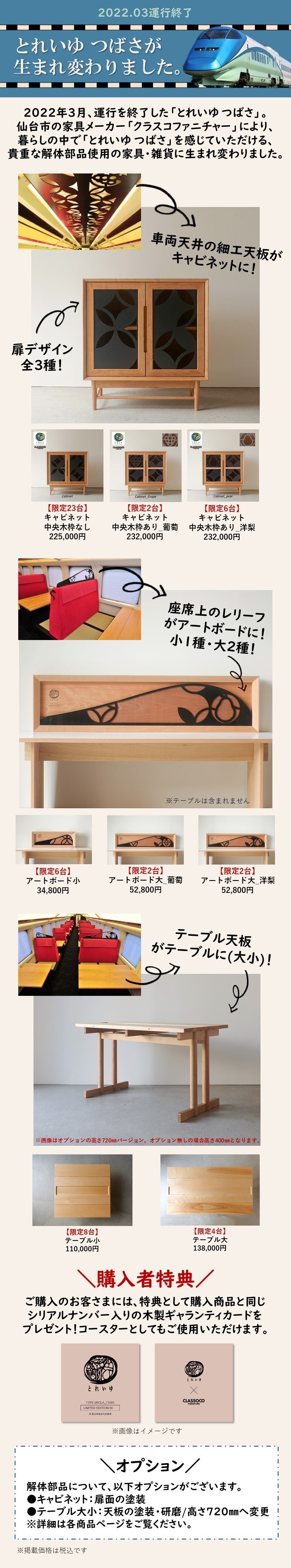 JR東日本 とれいゆつばさ アートボード（小） 数量限定品E6系
