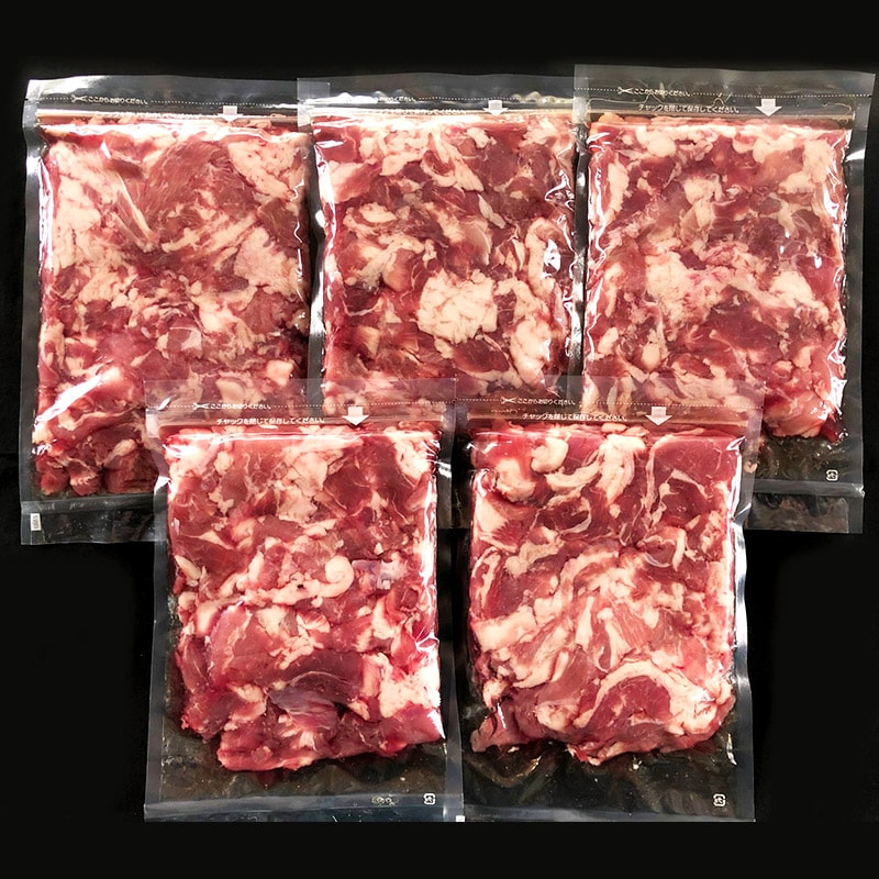 計1.5kg]国産豚肉こま切れ 500g×3パック/100gあたり200円 冷凍便