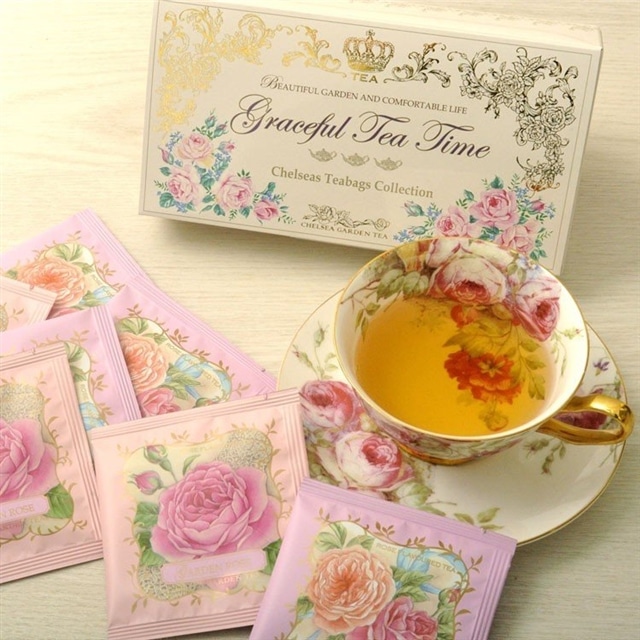 花と紅茶のセット バラのアレンジメント（ピンクイエロー系のミックス） と ローズティーギフト のセット フラワーギフト 送料無料(ピンク＆イエロー):  FlowerKitchen｜JRE MALL