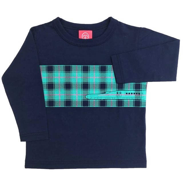 長袖Tシャツ「HAYABUSA TARTAN」（はやぶさタータン）12A(145cm~155cm