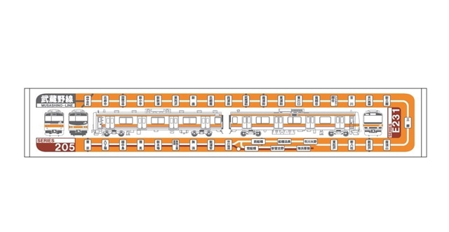 マフラータオル武蔵野線路線図 117cm cm 電車市場 Eモール本店 Jre Pointが 貯まる 使える Jre Mall