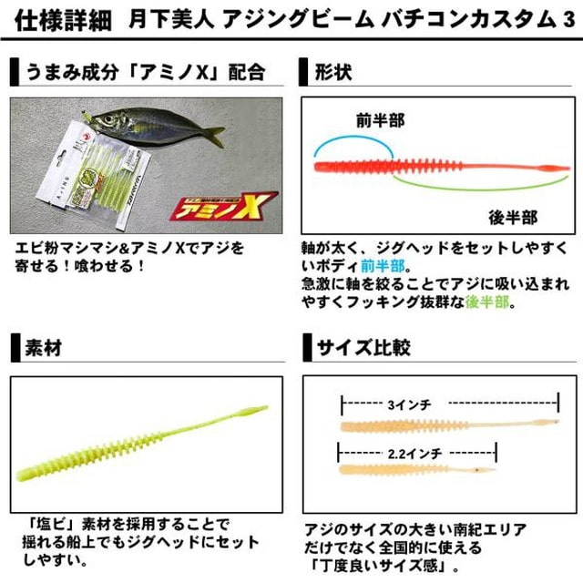 ダイワ アジングビームバチコン３ フルルミノーバ: 釣具の