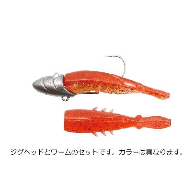 一誠(イッセイ) 海太郎 デカハネエビセット 19g #2/0+2.5インチ #035 ケイムラレインボー: 釣具のキャスティング JRE