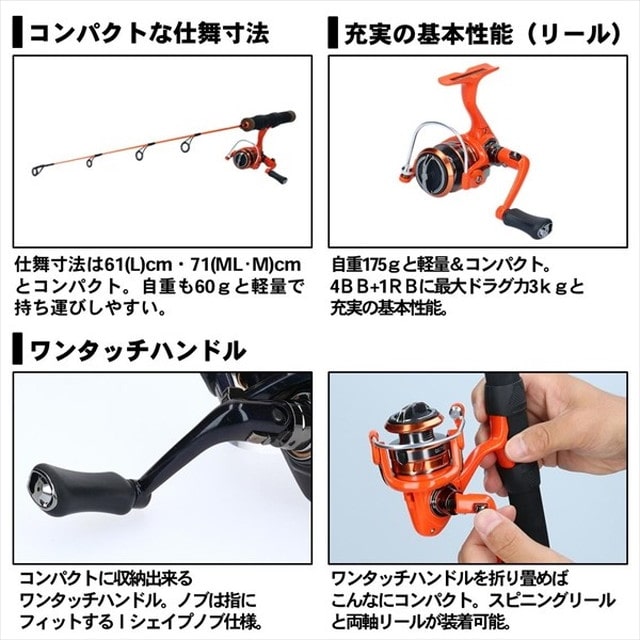 ダイワ １９ ＭＣ ７５０ＭＬ スピニングロッド＆リールセット: 釣具の