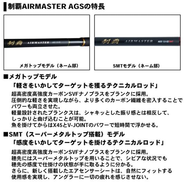 ダイワ制覇AIRMASTER AGS 1.25-53 【美品】 - フィッシング