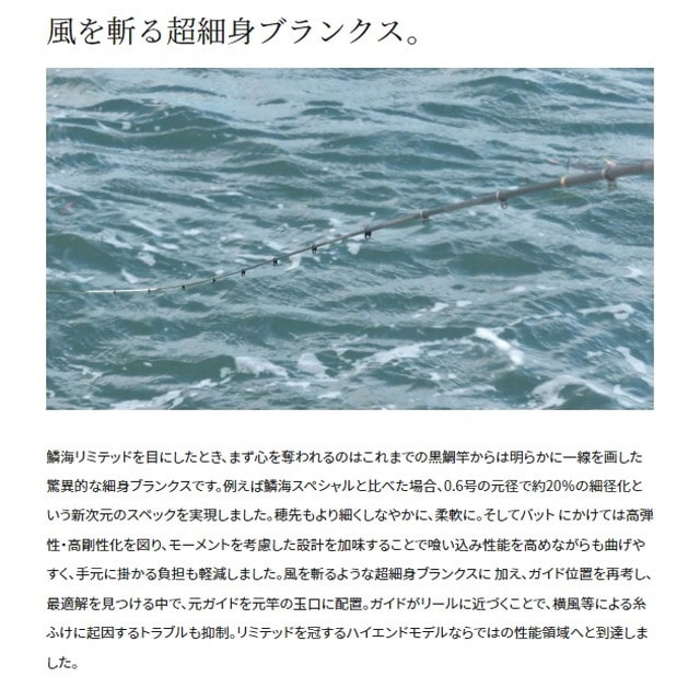 シマノ 磯竿 鱗海リミテッド 0-530(振出 5ピース): 釣具の