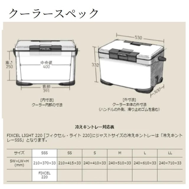 シマノ クーラボックス NF-422V フィクセル ライト 22L ホワイト: 釣具