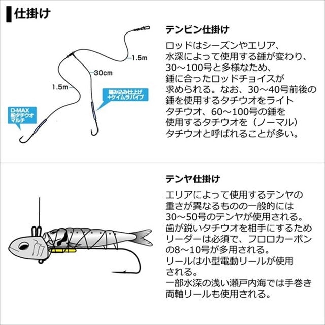 ダイワ 船竿 タチウオ X H-180(2ピース): 釣具のキャスティング JRE