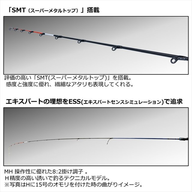 ダイワ 船竿 極鋭キス H-175(スピニング 2ピース): 釣具の