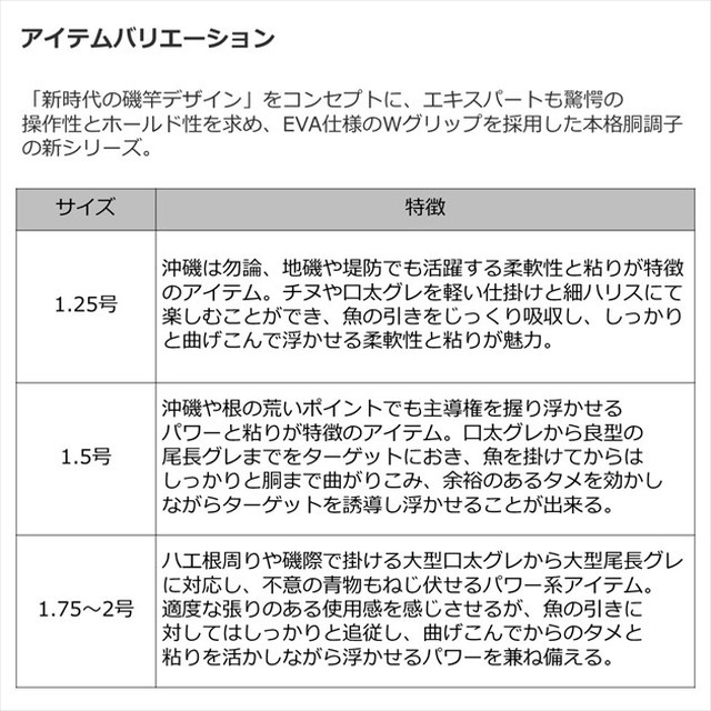 ダイワ 磯竿 大島 フレイムホーク 1.75号-53: 釣具のキャスティング