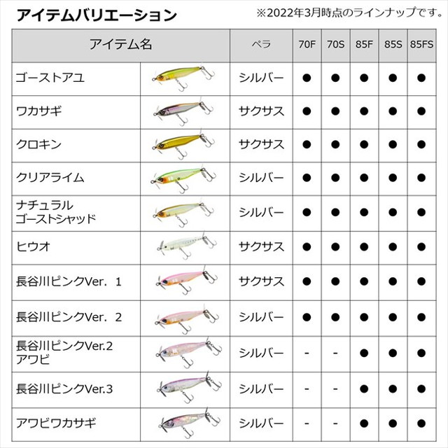 ダイワ スティーズプロップ 85S 長谷川ピンクVer.2アワビ