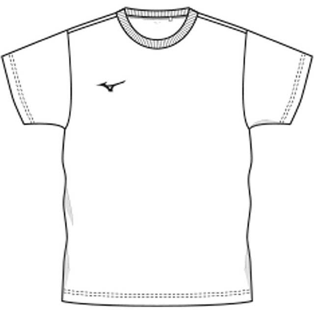 ミズノ ナビドライTシャツ(半袖・丸首・ジュニア) Tシャツ MIZUNO 32MA1490(130 01：ホワイト×ブラック):  JR東日本スポーツ｜JRE MALL