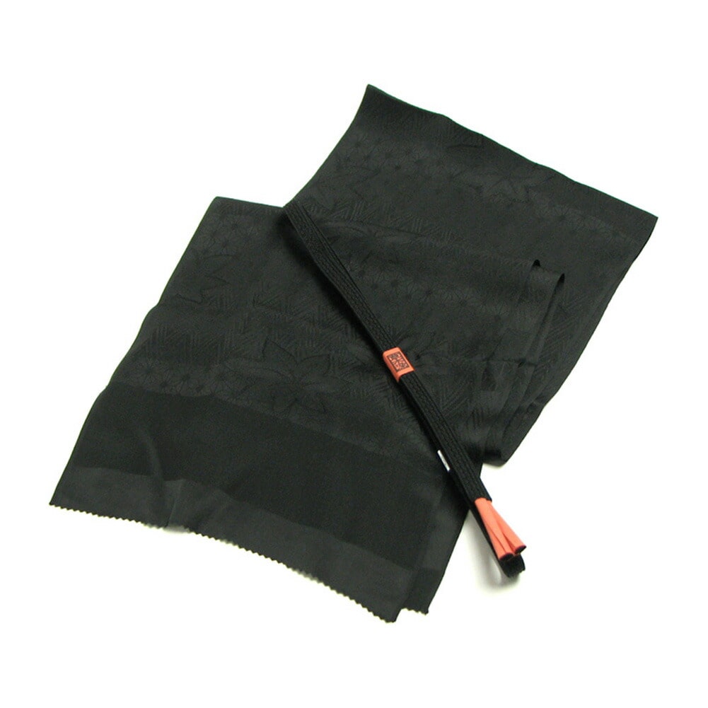 帯揚げ 帯締め セット 日本製 正絹帯締め帯揚げセット 喪服用 並尺 M