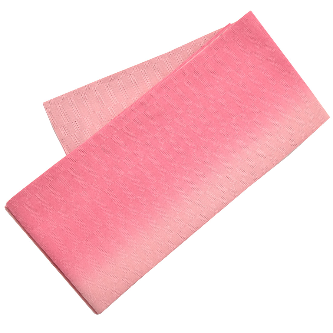公式アウトレットストア 竺仙 麻半巾帯 臙脂×生成 定価¥33,000 美品 