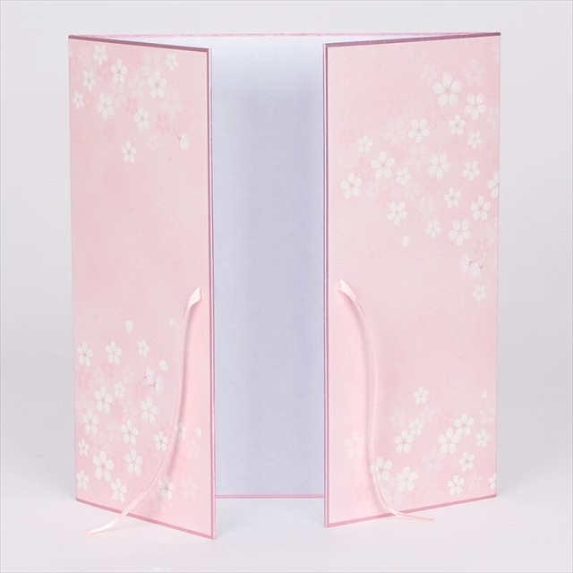 デザインフィル カラー色紙 両開き リボン 桜柄: 暮らしとしごとの文具 