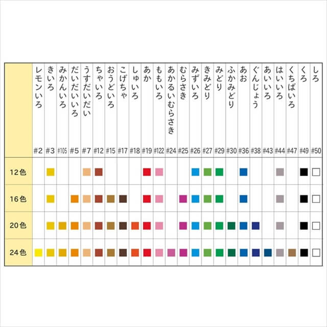 サクラクレパス クレパス太巻24色(ゴムヒモ付): 暮らしとしごとの文具