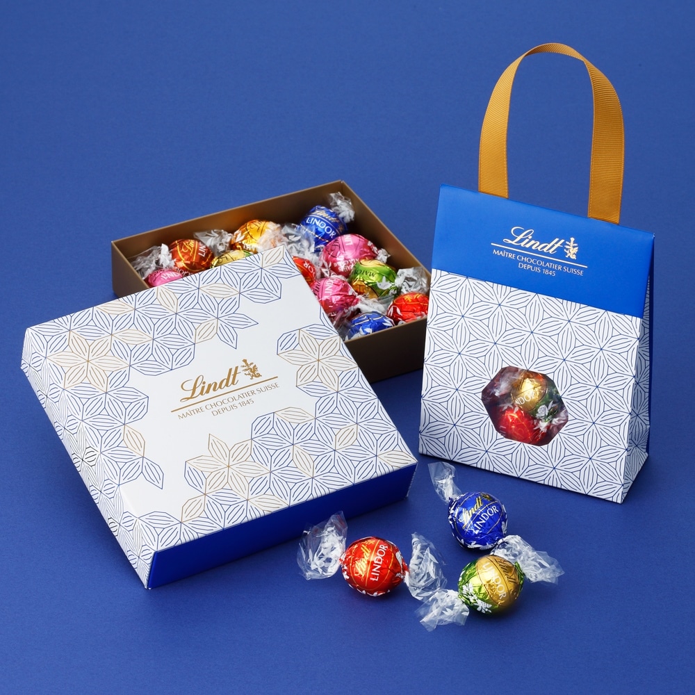 リンツ 【公式】 リンツ Lindt チョコレート リンドール ジャパンコレクションバッグ 8個入 麻の葉 ショッピングバッグXS付: リンツチョコレート  Lindt｜JRE MALL