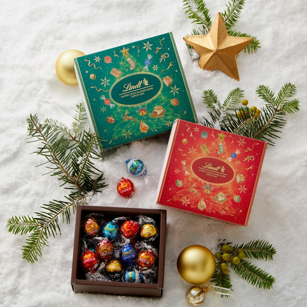 リンツ クリスマス 【公式】リンツ Lindt チョコレート リンドール クラシックギフトボックス 20個入 レッド ショッピングバッグS付: リンツチョコレート  Lindt｜JRE MALL