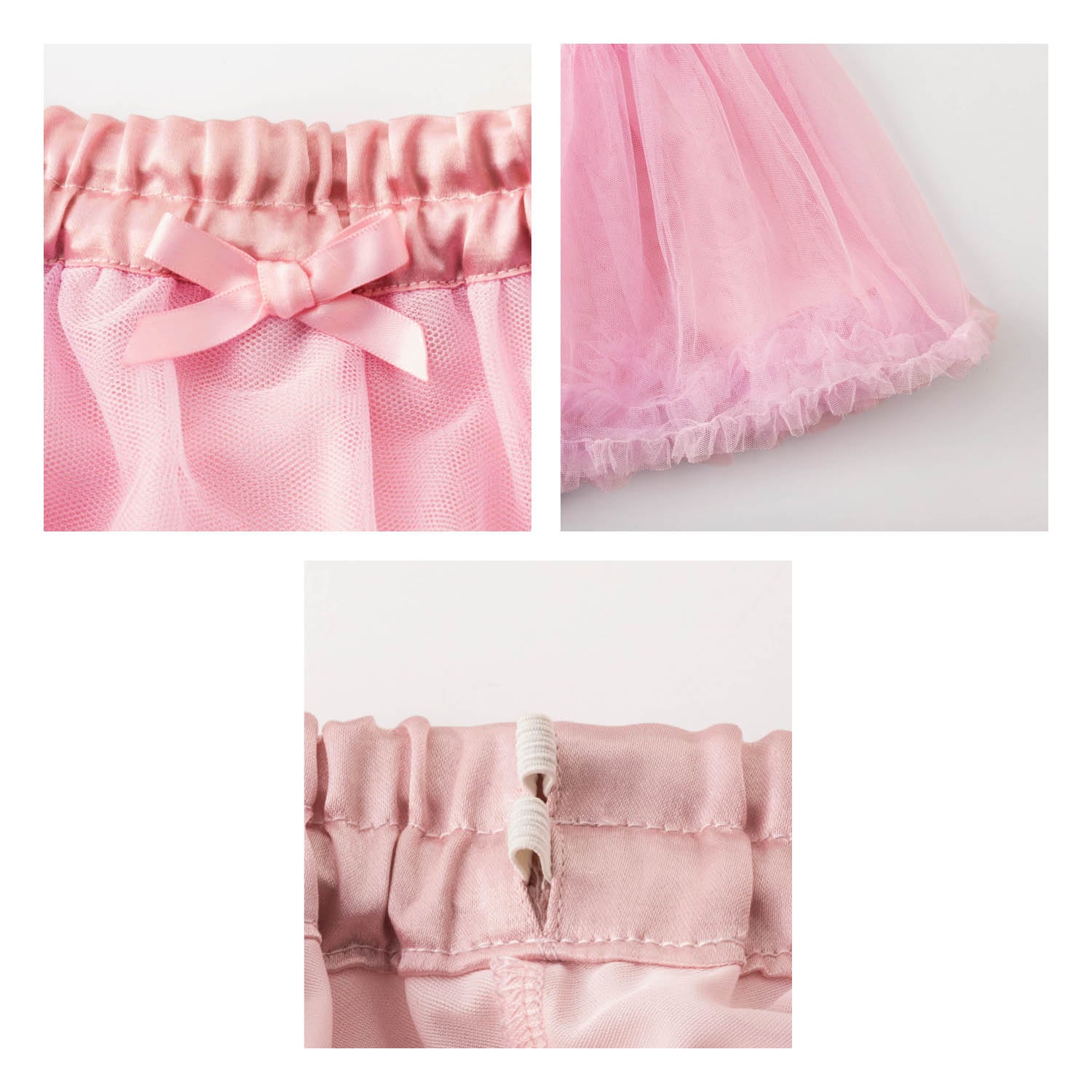 ベルメゾン 四枚重ねの裾フリルチュールスカート（パニエ） ピンク 130(130 ピンク): ベルメゾン JRE MALL店｜JRE MALL