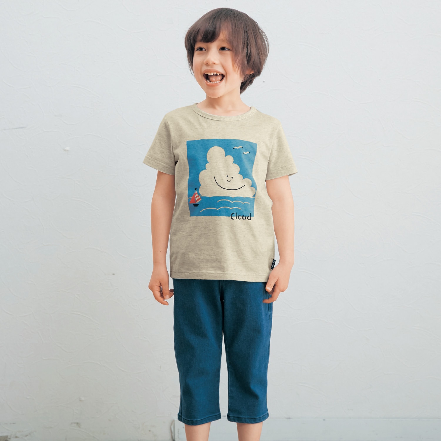 ベルメゾン 巾着付き半袖Ｔシャツ５枚セット フルーツ 110(110