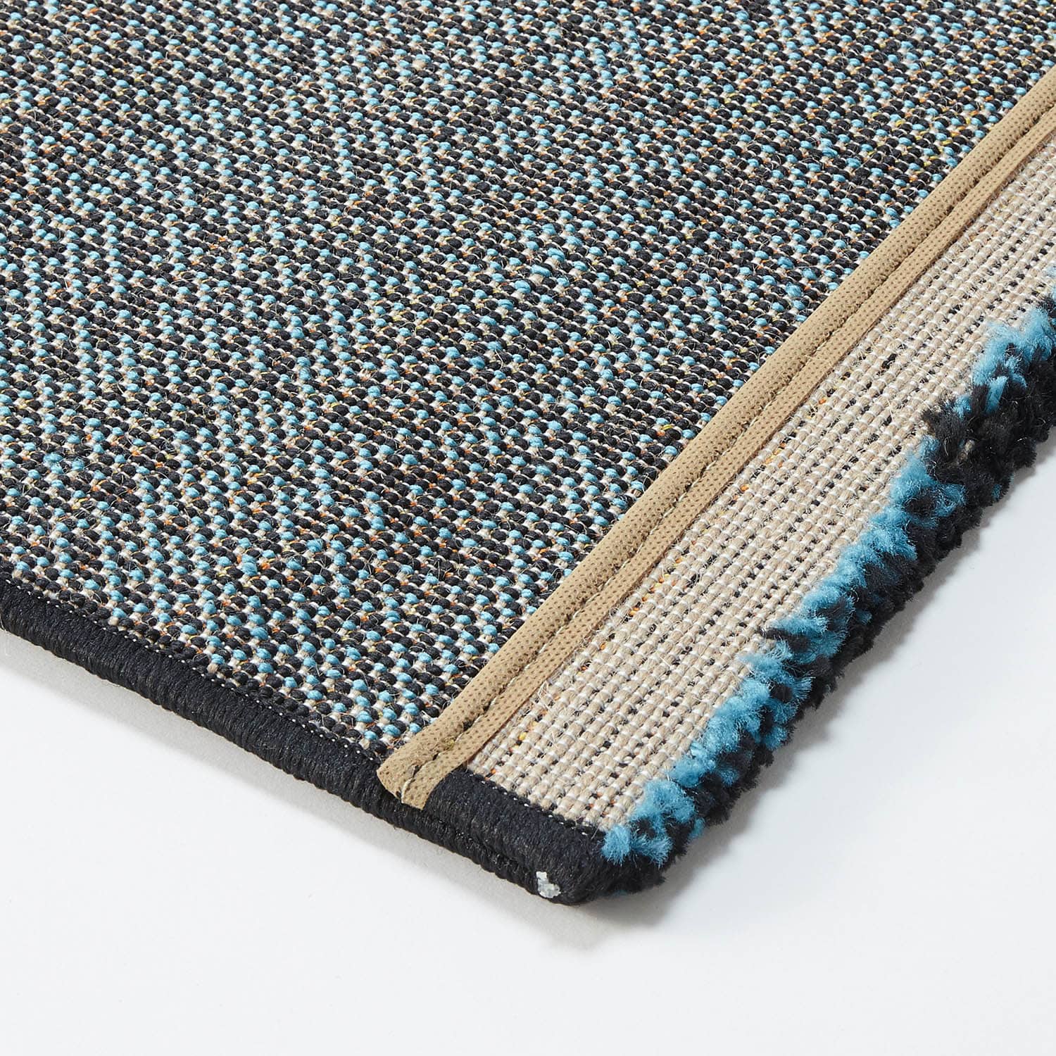 ベルメゾン トルコ製パッチワーク風デザインのウィルトン織りラグ