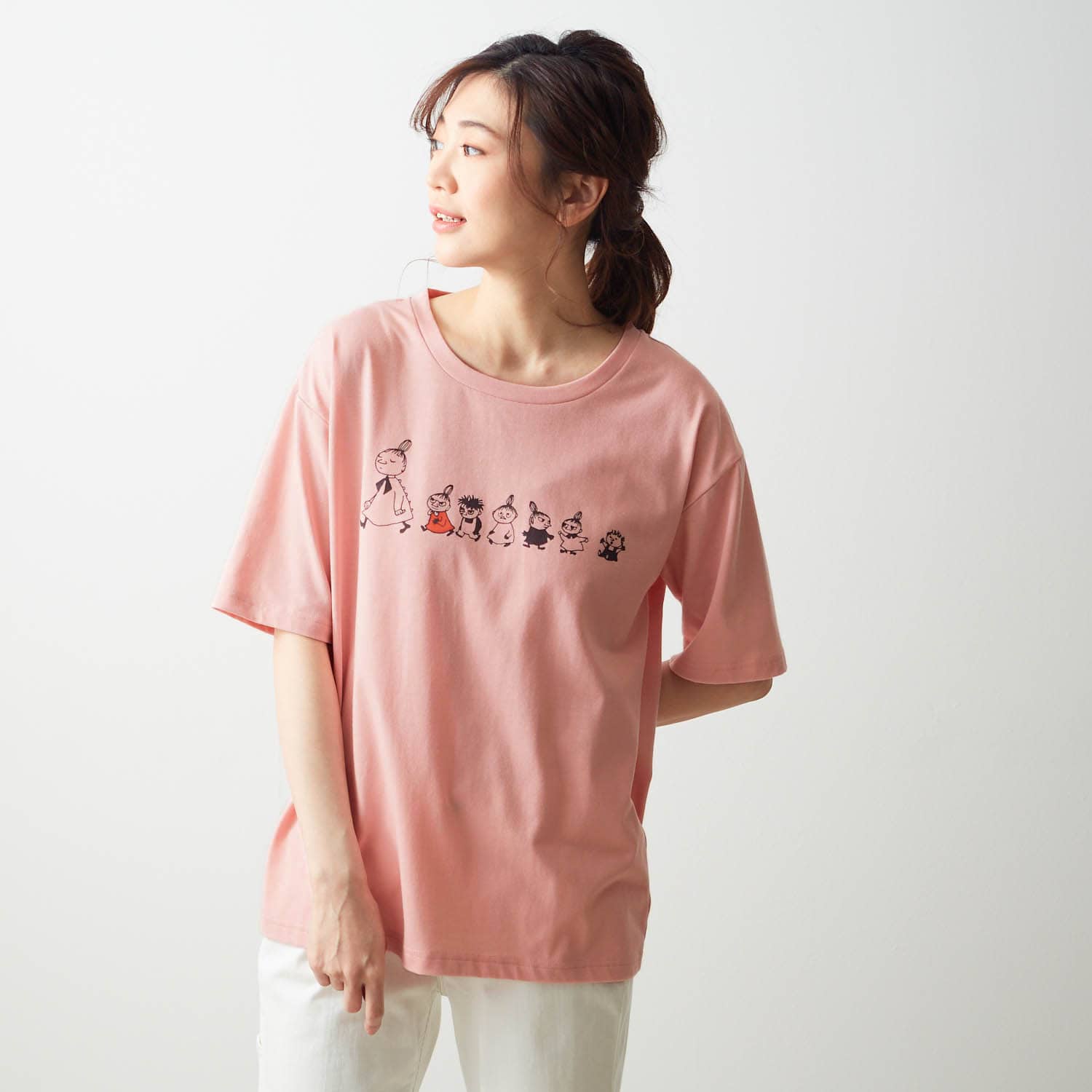 ベルメゾン 半袖Ｔシャツ「ムーミン」 ピンク L(L ピンク): ベルメゾン