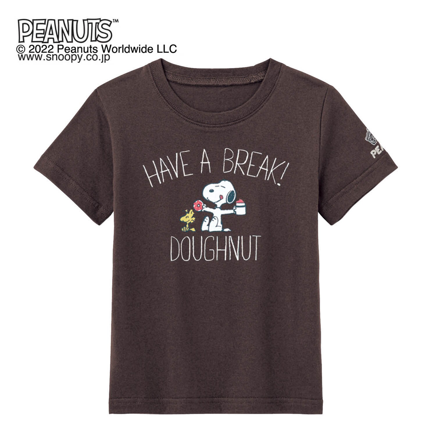 ベルメゾン PEANUTS 「スヌーピー」半袖Ｔシャツ ブラウン 100(100