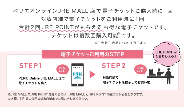 PERIE Online/□ペリエ店頭専用電子チケット｜JRE MALL